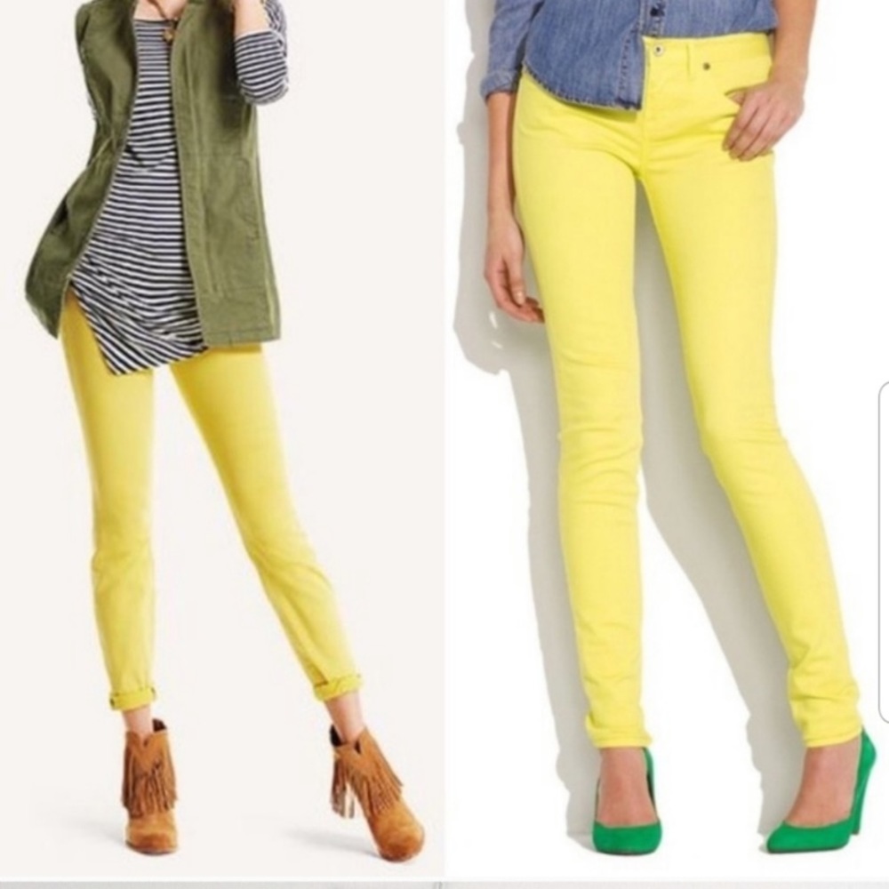 Cabi 5084 Citron Skinny Jeans 4